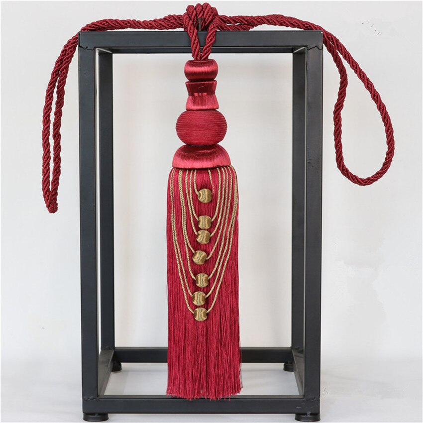 2 stks/paar Gordijn Tieback Bandjes Haken Houder Opknoping Bind Touwen Riem Gordijn Accessoires Tiebacks Tassel Fringe Borstel Decor