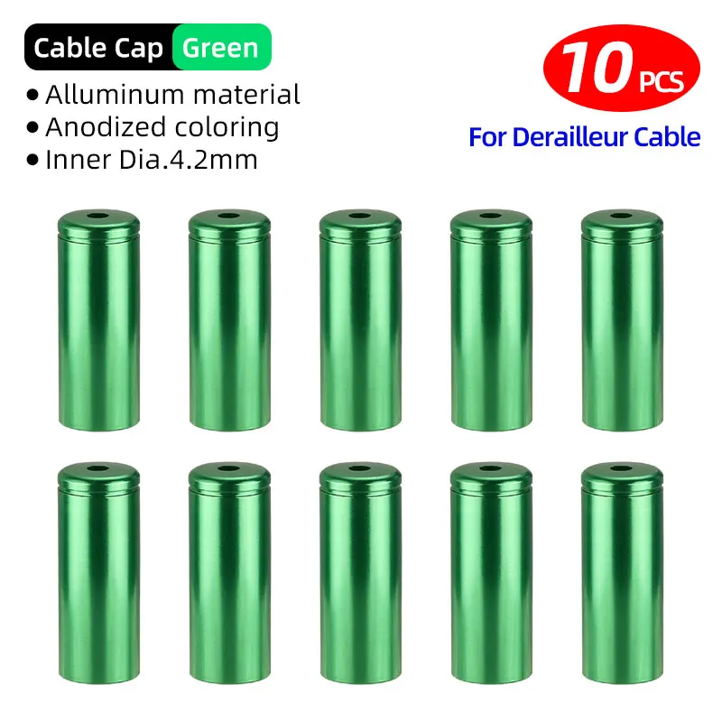 5mm Alloy Bicycle Brake Cable End Cap Housing Ferrules 4mm MTB Road Bike Derailleur Shifter Line End Crimps: Navy Blue