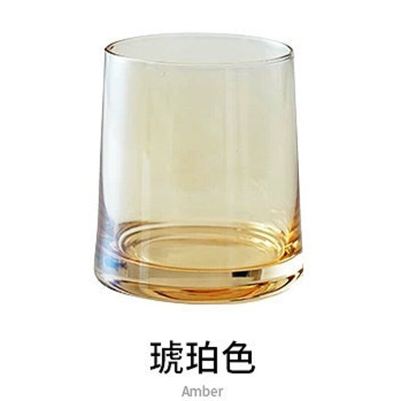 Vasos de cerveza coloridos de estilo nórdico, transparente, Color , para el hogar, restaurante, celebridades, Internet en el océano, whisky: Amber