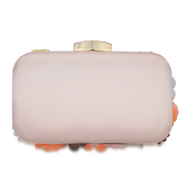 Flowers White Color Handmade Fabric For Women Evening Bag Luxury Wedding Bride Clutch Bag Pearl Party Handbag Mini Purses Wallet