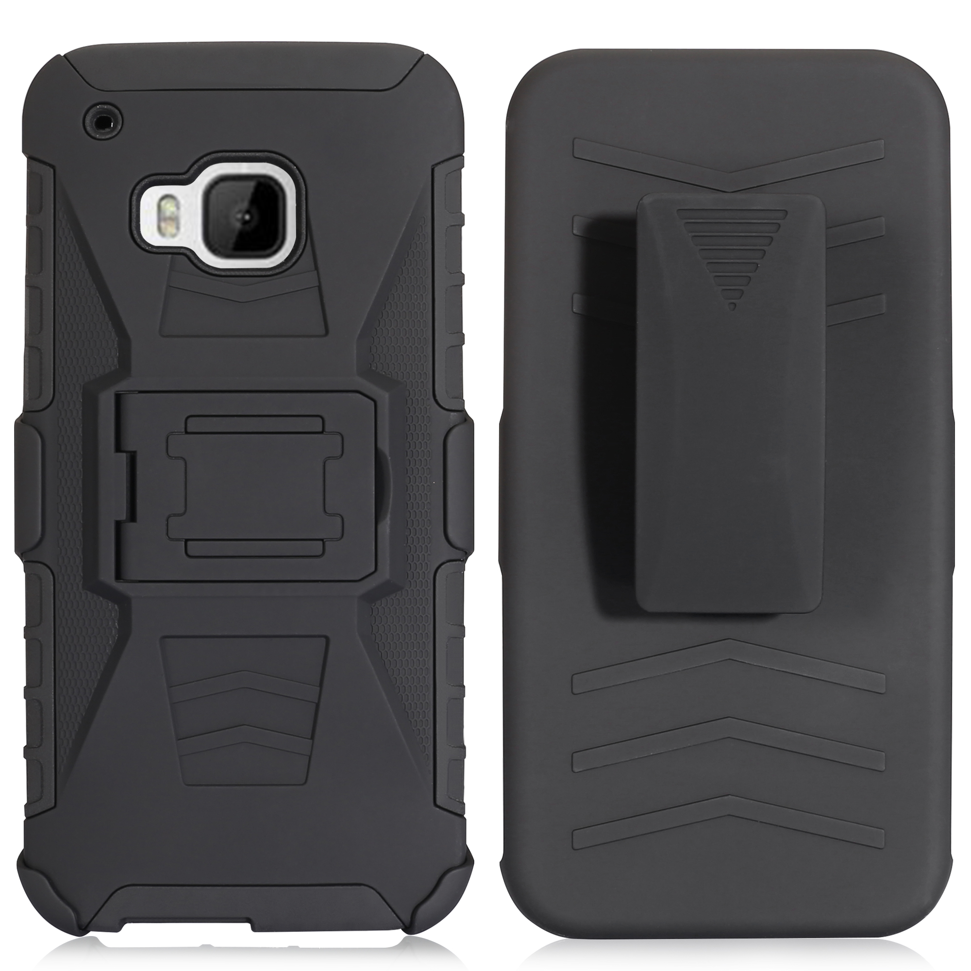 Funda armadura para fundas HTC One M9 armadura de la cubierta del caso para coque HTC M9 funda con soporte