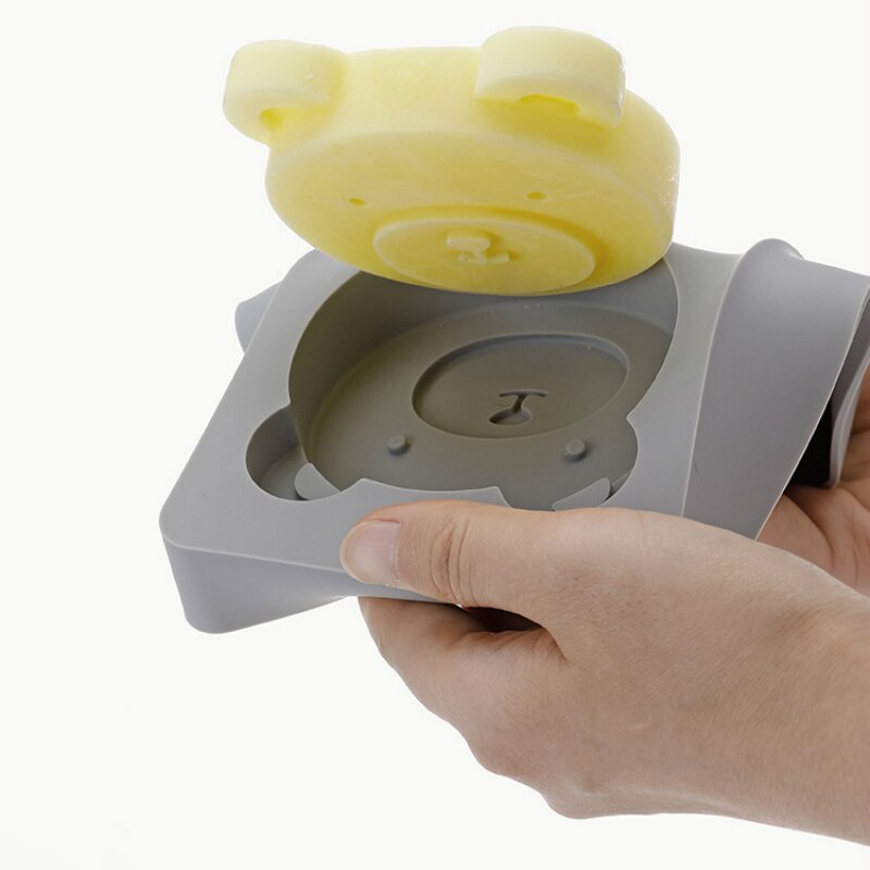 Japonia Wykonany ręcznie lód forma na krem silikonowy z pokrywką bohaterowie kreskówek kostka lodu DIY forma robić lodów na patyku sorbet lodowy