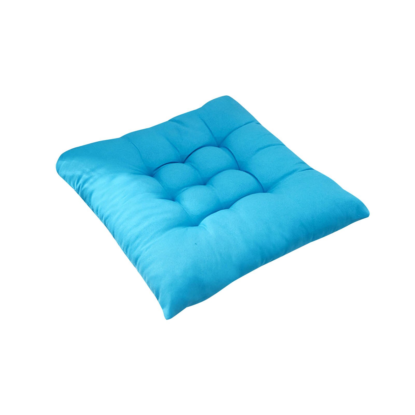 Stoel Kussen Ronde Katoen Bekleding Zachte Gewatteerde Kussen Comfortabele Leisure Pad Kantoor Huis Of Auto Zitkussen: Blue 