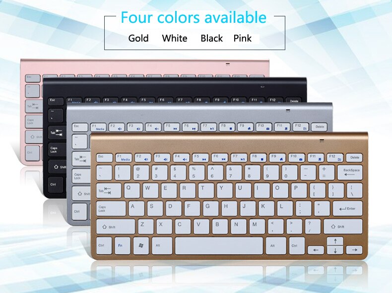 Ensemble clavier et souris ergonomiques sans fil, 2.4G, Mini-ensemble pour PC, ordinateur portable, TV