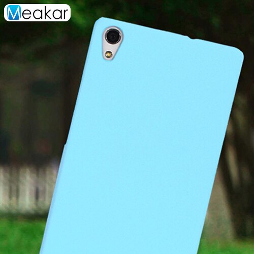 Capa de plástico fosco coque 5.0for huawei p7 caso para huawei ascend p7 dupla P7-L10 P7-L00 P7-L05 telefone volta coque capa caso: sky blue