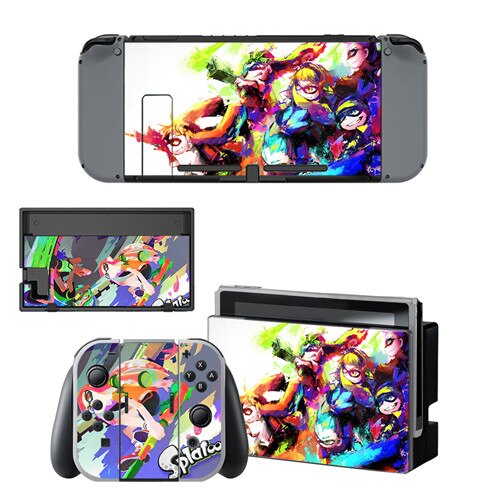 Game Splatoon 2 Skin Sticker vinyl for NintendoSwitch stickers skins for Nintend Switch NS Console and Joy-Con Controllers: YSNS0371