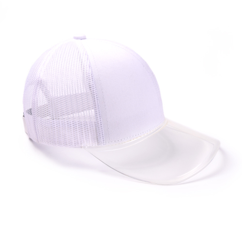 Furtalk keps dam sommar snapback keps dam svart hip hop mesh trucker kepsar rosa kvinnlig keps för tjejer: Vit
