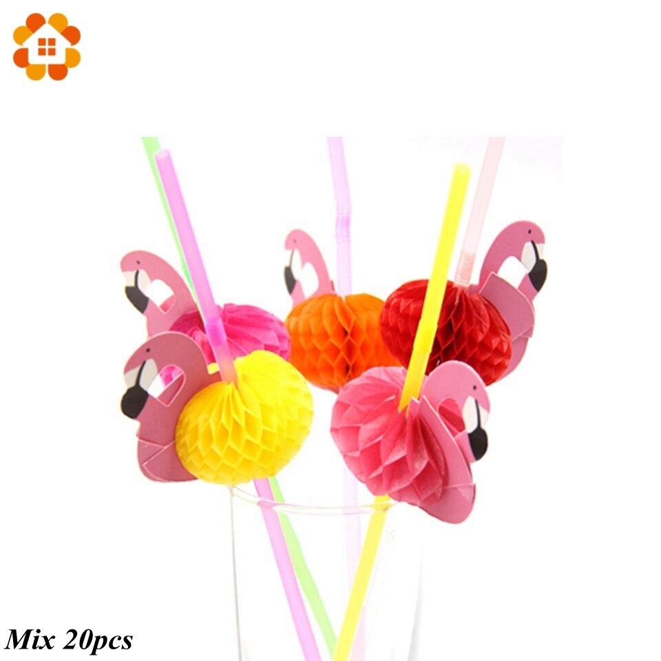 20 stk flamingo cupcake toppers gjør-det-selv kaker topper picks ananas topper bryllup/bursdagsfest dekorasjon baby shower rekvisita