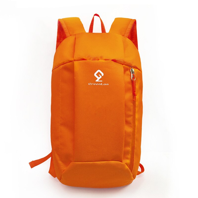 Décontracté Simple petit sac à dos unisexe en plein air Trekking sac à dos hommes femmes 10L léger sac de voyage toile sac à dos pour les filles: Orange