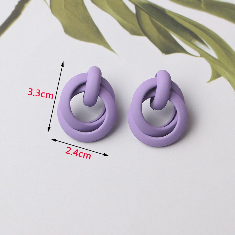 Pendientes colgantes de Color púrpura para mujer, colgantes de botella, pendientes colgantes en forma de C, pendientes de mariposa y flores, de al por mayor: Estampado en caliente