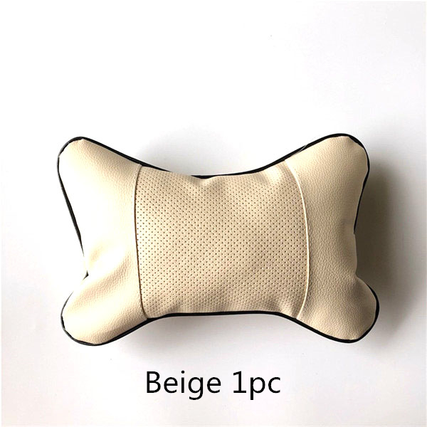 2 stk bil nakkeputer hodestøtte koffert til tesla roadster modell 3 modell s modell x: beige 1 stk