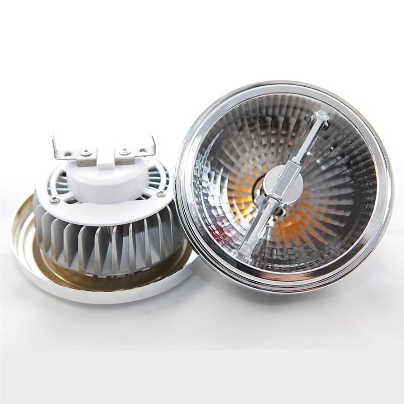 High Power 15W COB AR111 LED lamp Dimmable G53 GU10 15W COB LED Ceiling lamp QR111 LED Spotlight AC110-240V/DC12V LED Lamp Light