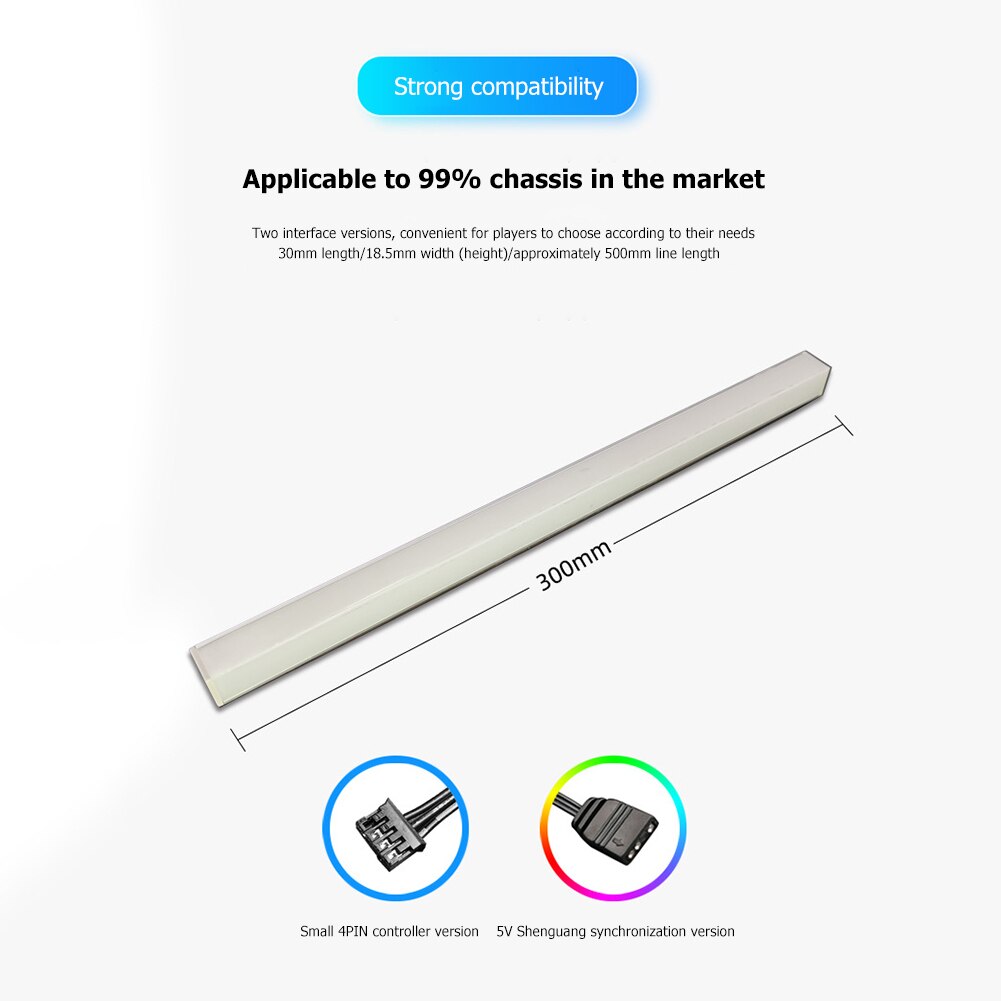 COOLMOON 30cm 5V/3Stift Kleine 4Stift Licht Streifen Aluminium Magnetische RGB LED Farbe Atmosphäbetreffend Lampe für PC fallen Chassis