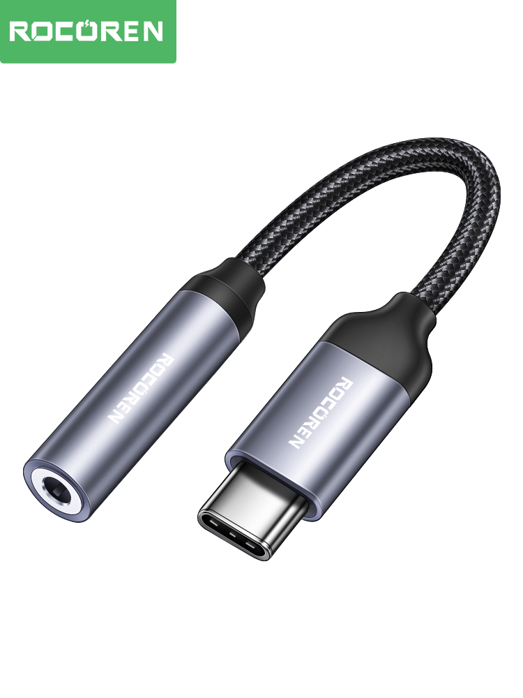 Rocoren usb typ c bis 3,5mm kopfhörer aux Adapter buchse Digital Audio- kabel kopfhörer konverter für iphone 15 Profi huawei sumsang: Ursprünglich Titel