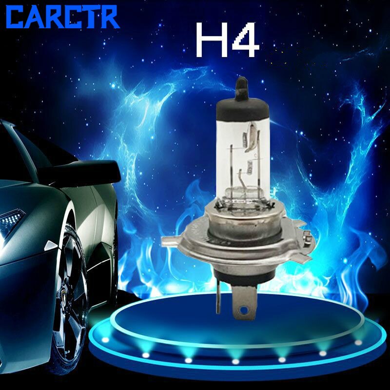 Carctr 1 Paar Auto Halogeen H4 Koplampen Universele 60W Dimlicht Lampen Auto Koplamp Halogeen 990042