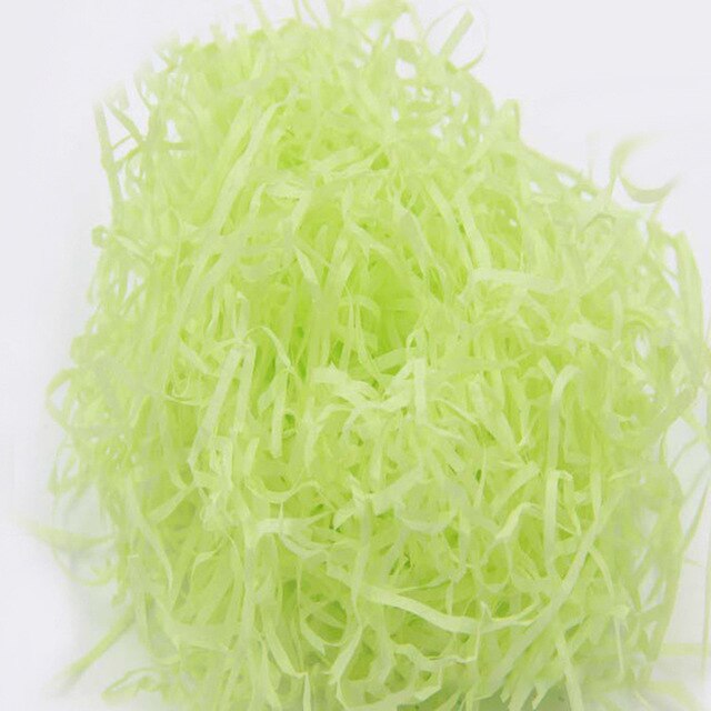 Box Paper Shreds Hamper Stuffing Filler Pink Blue Orange Purple 100g Of: Green
