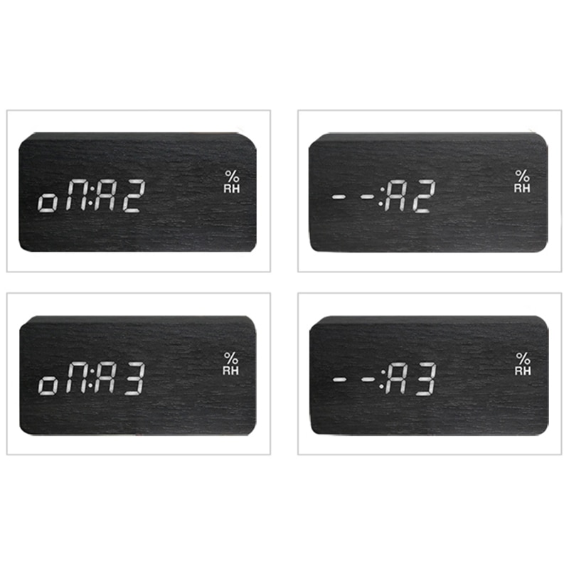 Modern Led Alarm Clock Temperature Humidity Electronic Desktop Digital Table Clocks Home voice control LED smart alarm clock