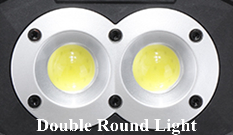 30W COB GELEID Oplaadbare Werk Licht Emergency Lamp Hand Fakkel Camping Tent Lantaarn USB Opladen Draagbare Power Bank Zoeklicht: Round / Geel