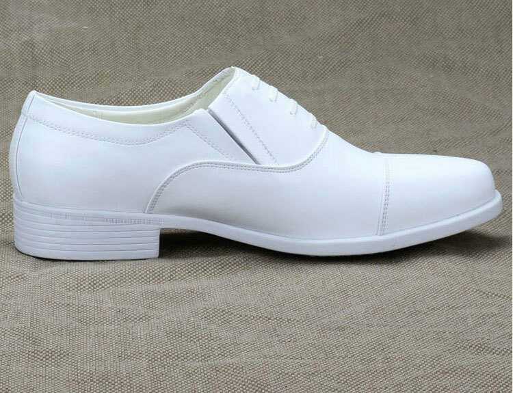 Robe à talons bas pour hommes, chaussures de mariage à bout pointu, blanc, bleu marine, , B192