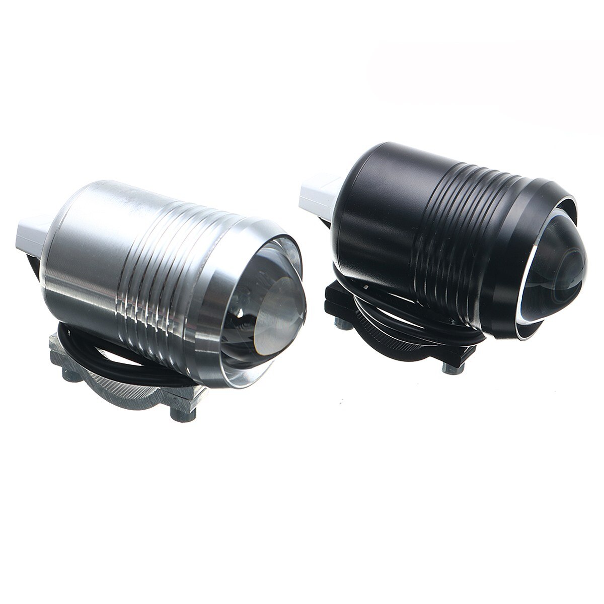 Mofaner 2 Stuks 30W Motorfiets Koplamp U2 Led Rijden Motor Koplamp Mistlamp Met Schakelaar