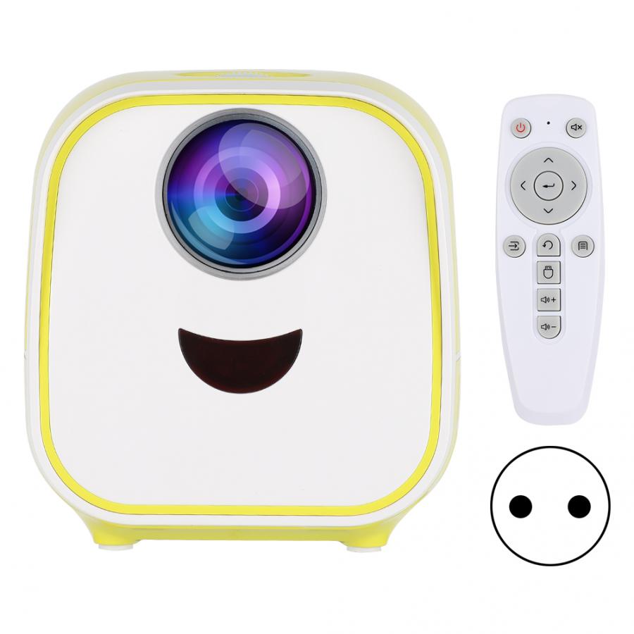 Mini Projector 1000:1 Contrast Ratio 320x240P L1 Home Portable LCD+ LED Projector Support HDMI / USB / TF Card Home Projector EU
