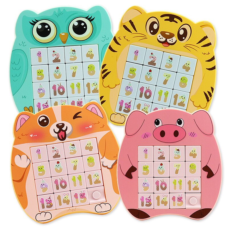 16-Grid Children's Magnetic Puzzle Number Alph... – Grandado