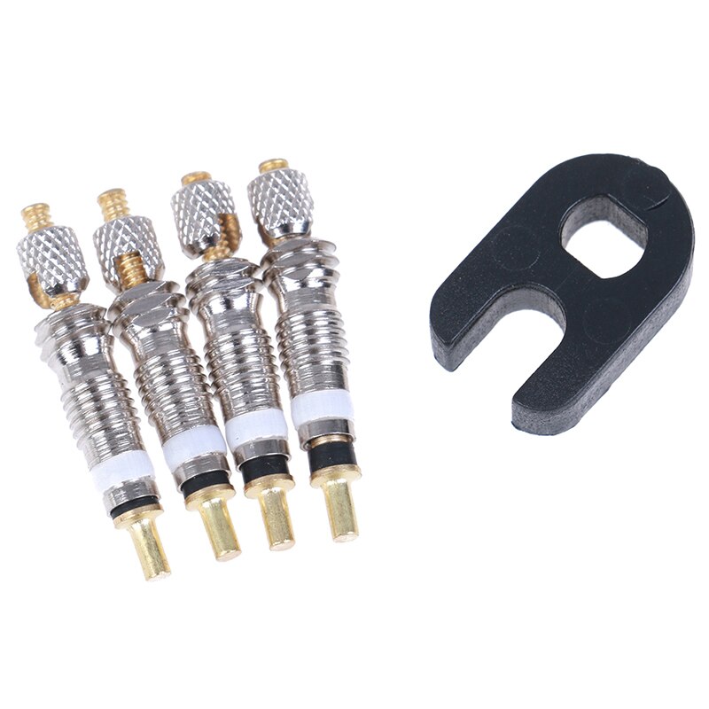 4pcs Detachable Valve Core Replacement for Bicycle Bike Valve French Air Pump Valve