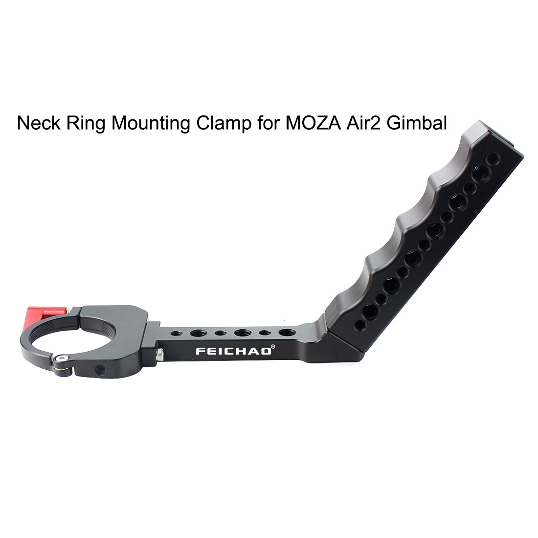 Versatile Handle Grip Neck Ring Clamp Bracket Handheld Stabilizer Extension Holder Arm for Ronin S SC MOZA weebillS Crane Gimbal: Grey