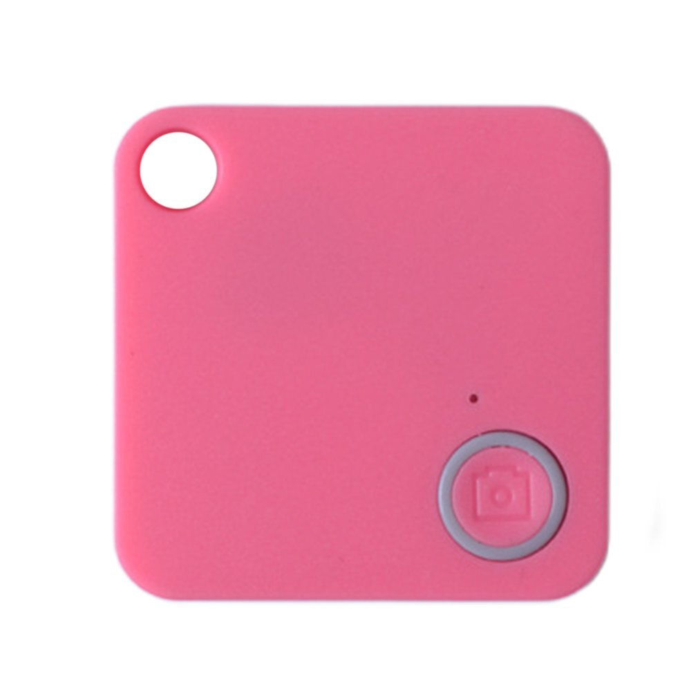 Square Anti Lost Device Intelligent Mobile Phone Wallet Key Prevent Loss Two Way Anti Loss Alarm Finder: Pink