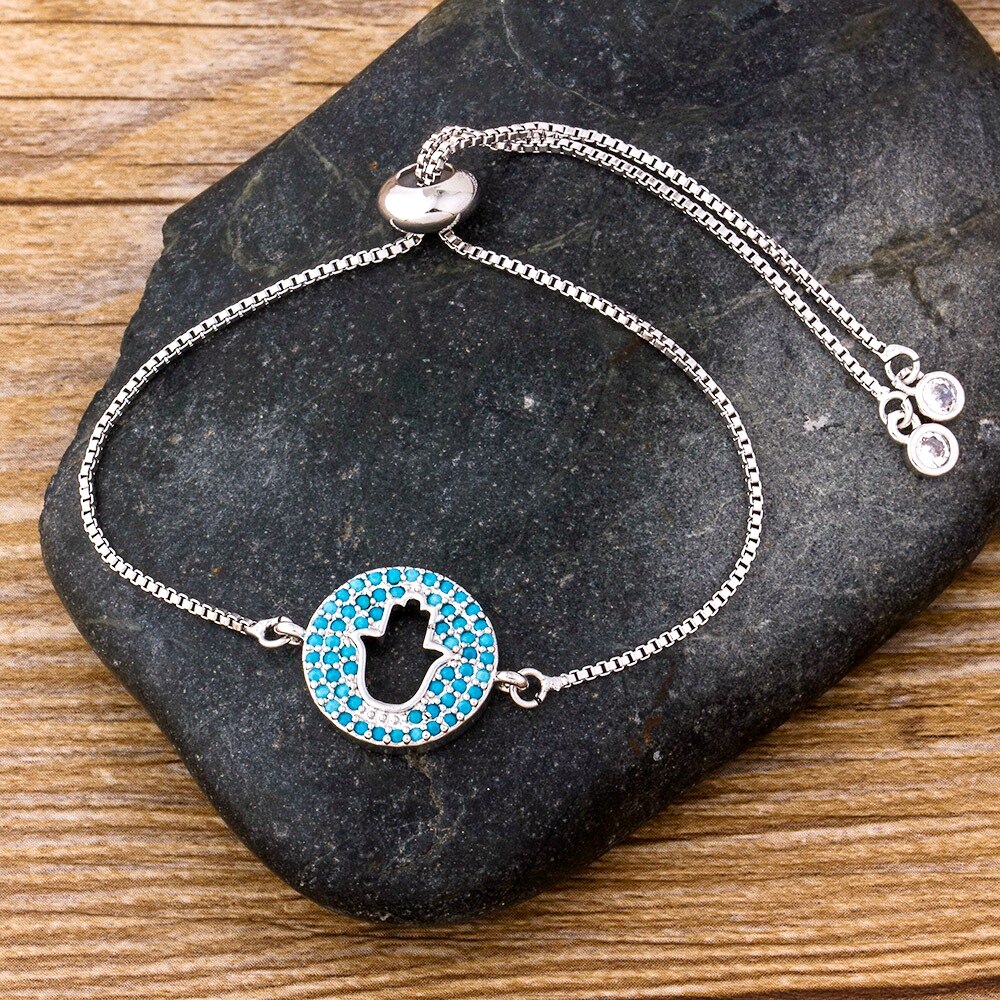 Eenvoudige Prachtige Handgemaakte Armband Persoonlijkheid Palm Vorm Verstelbare Ketting Armbanden 3 Kleuren Keuze Sieraden Voor Vrouwen