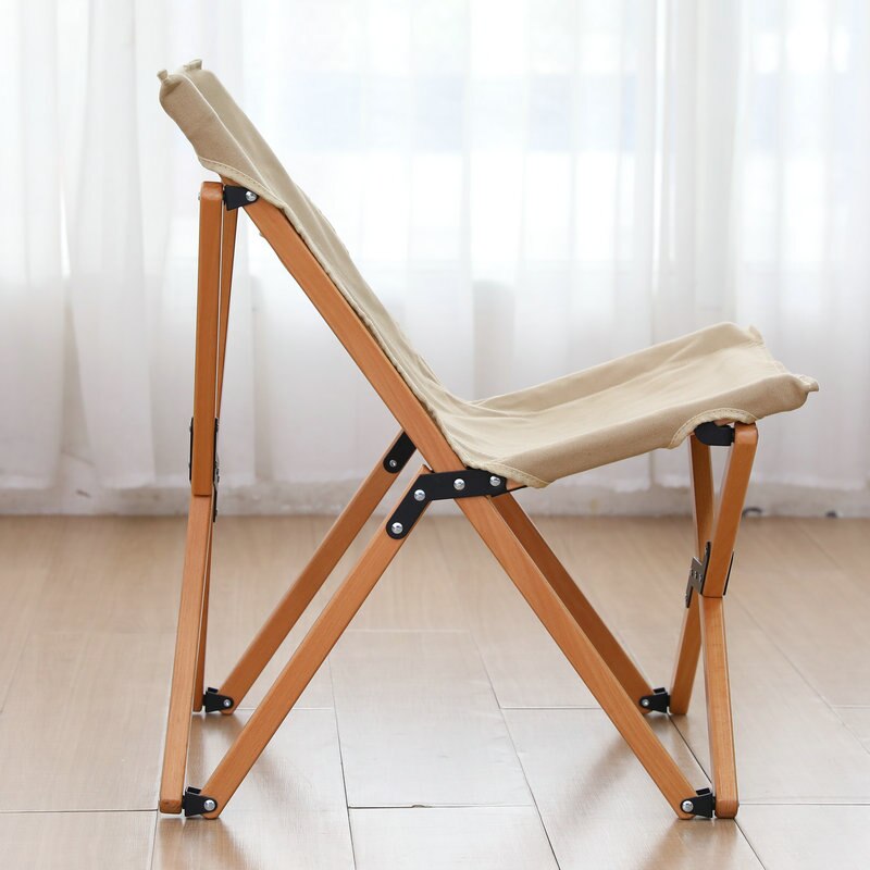 Opvouwbare Camping Stoel Liggende Strand Vissen Picknick Stoelen Reizen Meubels Ligstoelen Voor Tuin Massief Houten Portablecamper Stoel