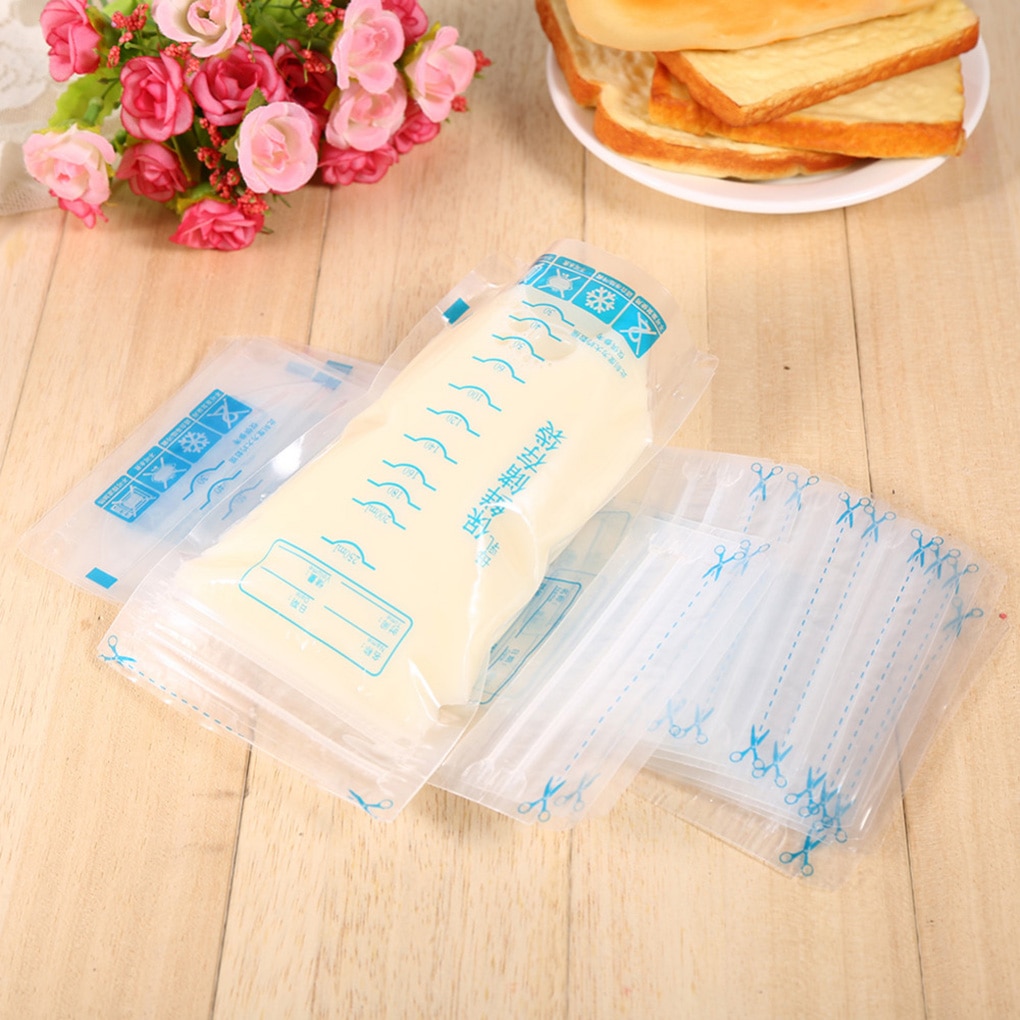 30 st/set 250ml mjölkförvaringspåsar bröstmjölk amning frysförvaringsbehållare påsar påsar