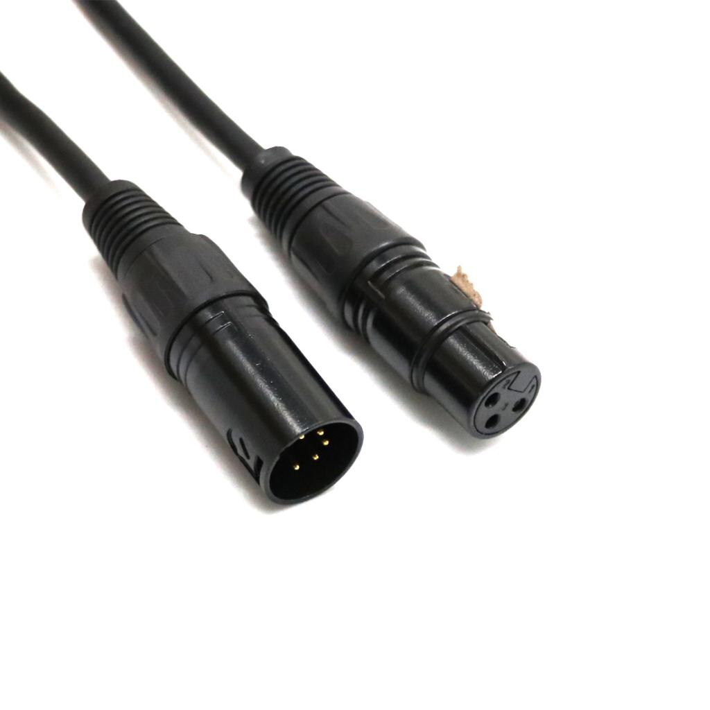 5Pin Male To 3Pin Female XLR Connector DMX Adapter Cable Lighting Accessory