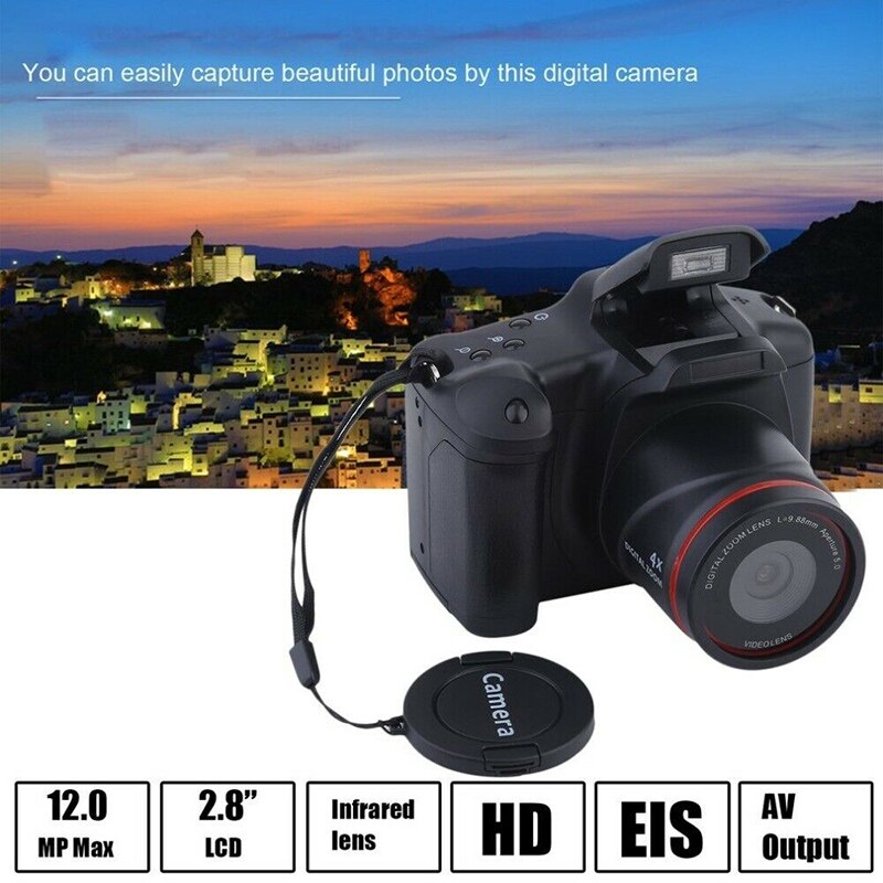 HD SLR Camera Telephoto Digital Camera 16X Zoom AV Interface Digital Cameras DQ: Default Title