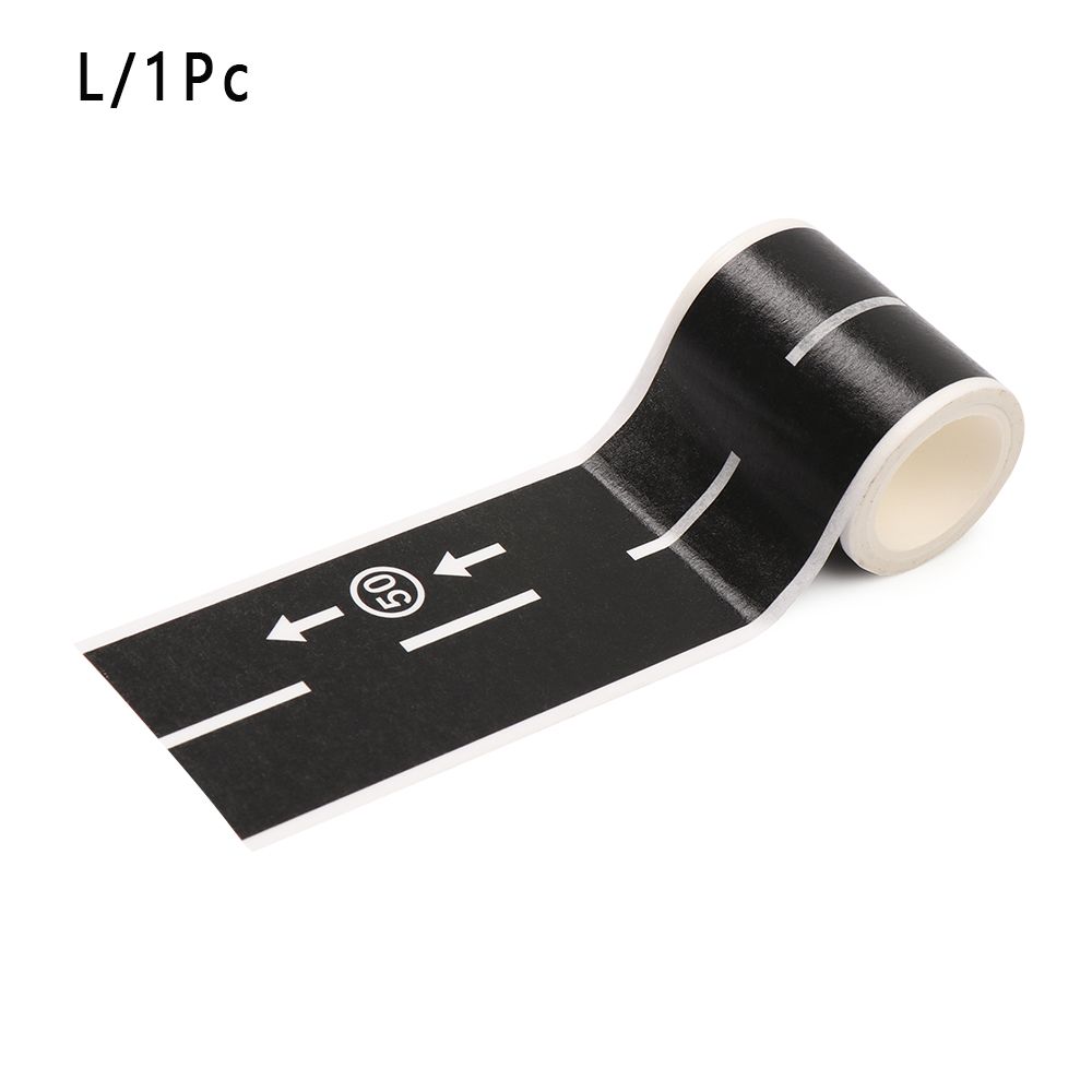 1/5 Pcs DIY Intelligence Route Mark Adhesive Safety Education Traffic Sticker Study Road Signs Tool Railway Road Tape: -L-1Pc