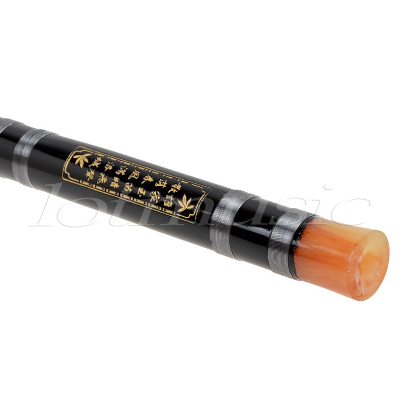 Kmise Black Paint Traditional Chinese Bamboo Flute Dizi F Key Musical Instrument