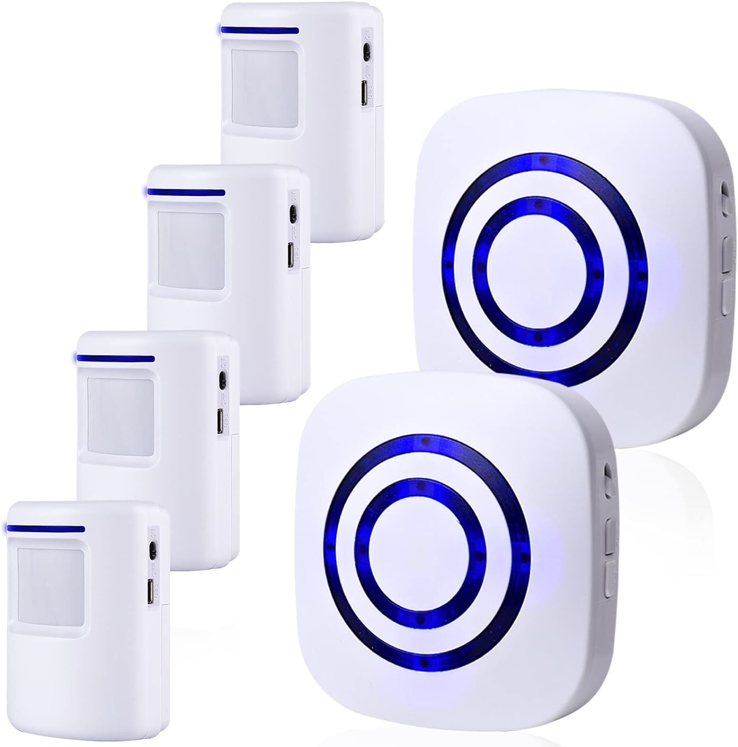 Yi Kami Smart Security Starter Kit - Base Station With 3 Wireless Door Sensors & 1 Motion Sensor