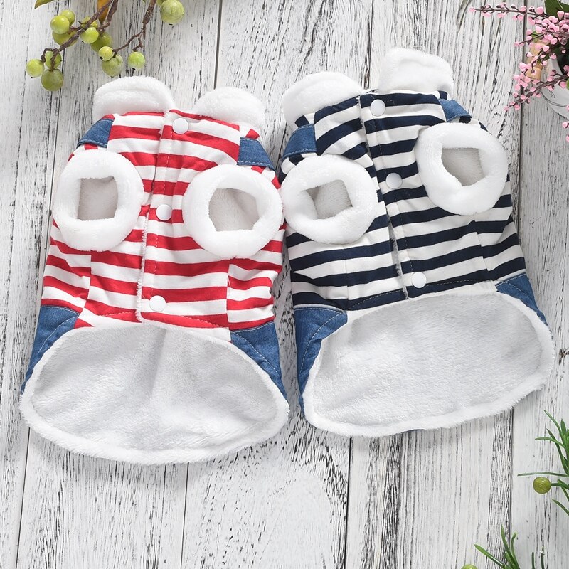 Berenkleding jurken hond rood blauw gestreept denim prinses rok bruiloft huisdier jurken voor puppy dieren chihuahua yorkshire mopshonden