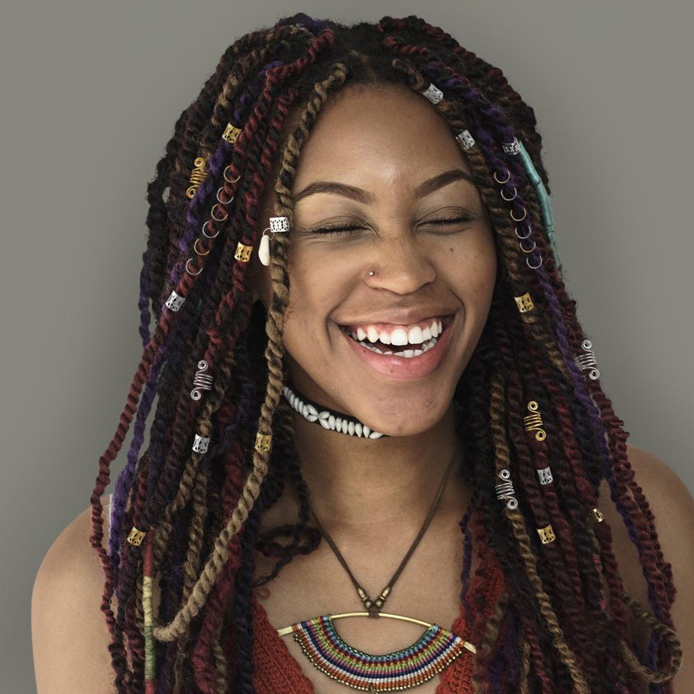 Anillos africanos de Metal para el pelo, abalorios para el pelo, tubos para el pelo, trenzas para el pelo, accesorios de decoración de joyería de oro, 60 uds.