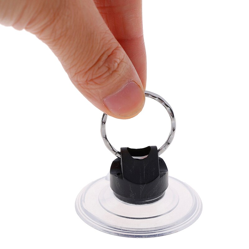 1 pieza de ventosa resistente con llavero de Metal anillo para teléfono móvil herramienta de reparación de pantalla fuerte ventosa herramientas de apertura de pantalla LCD