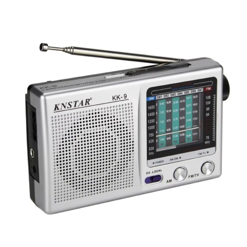 Rádio portátil alto-falante embutido rádio estéreo antena telescópica sw am fm mini rádio portátil dispositivo de alto-falante de emergência ao ar livre