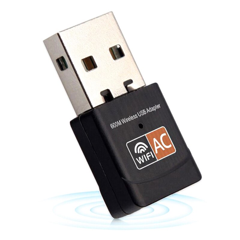 Wifi-adapter USB-ontvanger, Dual-band Draadloze Netwerkkaart, 600 Mbps 2,4 Ghz + 5 Ghz, RTL8811CU-chip, Plug And Play, Voor