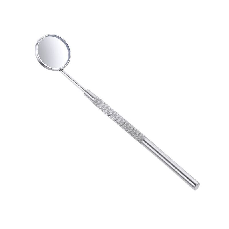 Afneembare Rvs Dental Inspectie Mini Mond Spiegel Tanden Cleaning Tools Non-Slip Handvat Tandarts Oral Instrument 40JC: 13CM