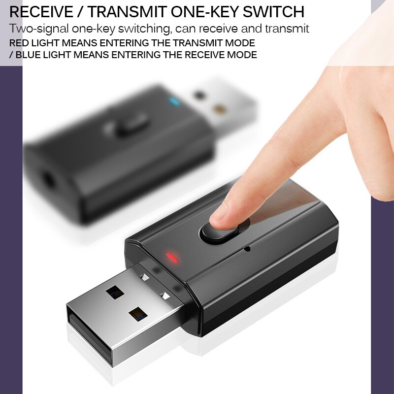 USB Bluetooth 5.0 Bluetooth Adapter Bluetooth Dongle 5.0 Transmitter Music Receiver Bluthooth Adapter For PC Computer
