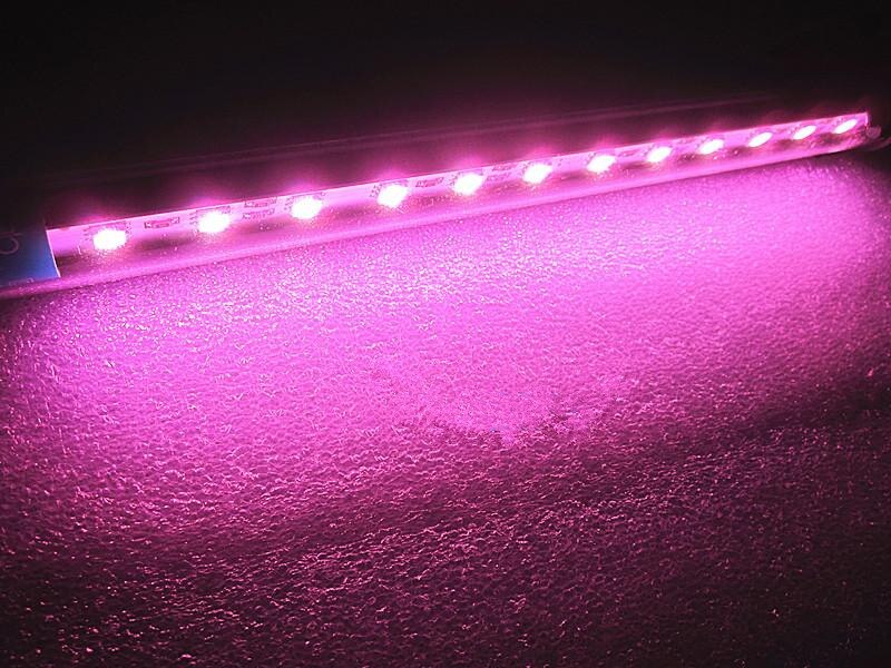 Aquarium Tropical Fish Tank IP68 Waterproof 5050SMD Led Light Bar Submersible strip lighting 18cm/28cm/38cm/48cm BLUE White Pink: 28CM PINK