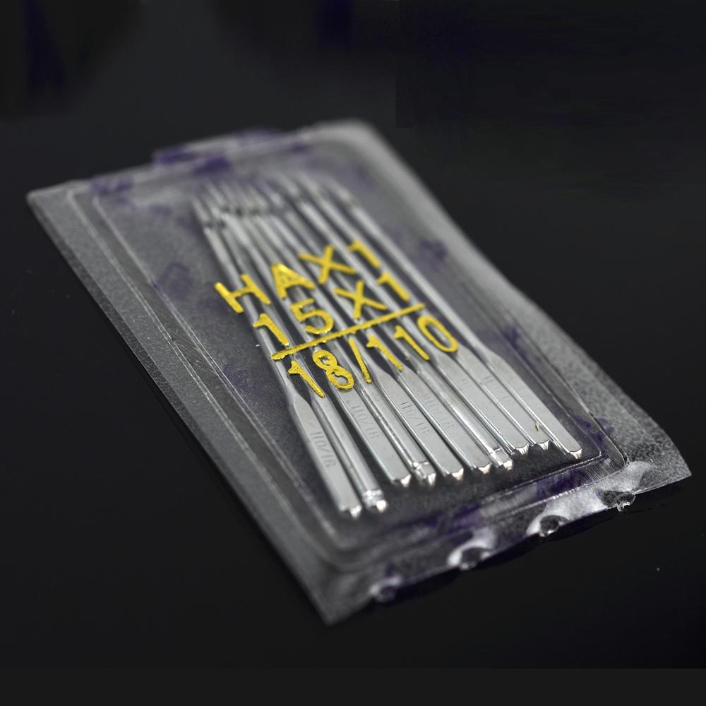 10pcs Sewing Needles Universal 15x1 Sewing Accessories for All Brand Domestic Sewing Machines 9/12/14/16/18