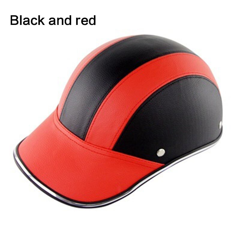 Verstelbare Fiets Fietsen Helm Baseball Cap Lederen Anti Uv Veiligheid Fiets Helm Mannen Vrouwen Racefiets Helm Voor Mtb Schaatsen