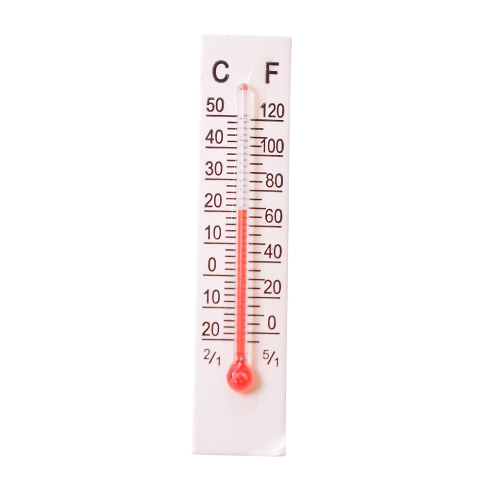 10pcs 5cmx1.1cm Miniature Paper Cardboard Thermometer Indoor Outdoor Garden Home Garage Office Room Temperature Measurement Tool