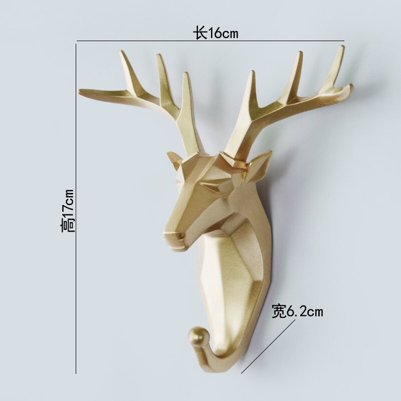 Dierenhaak huisdecoratie opberghanger hars opbergrek organizer wandhaken kunstdecoratie badkameraccessoires: B1