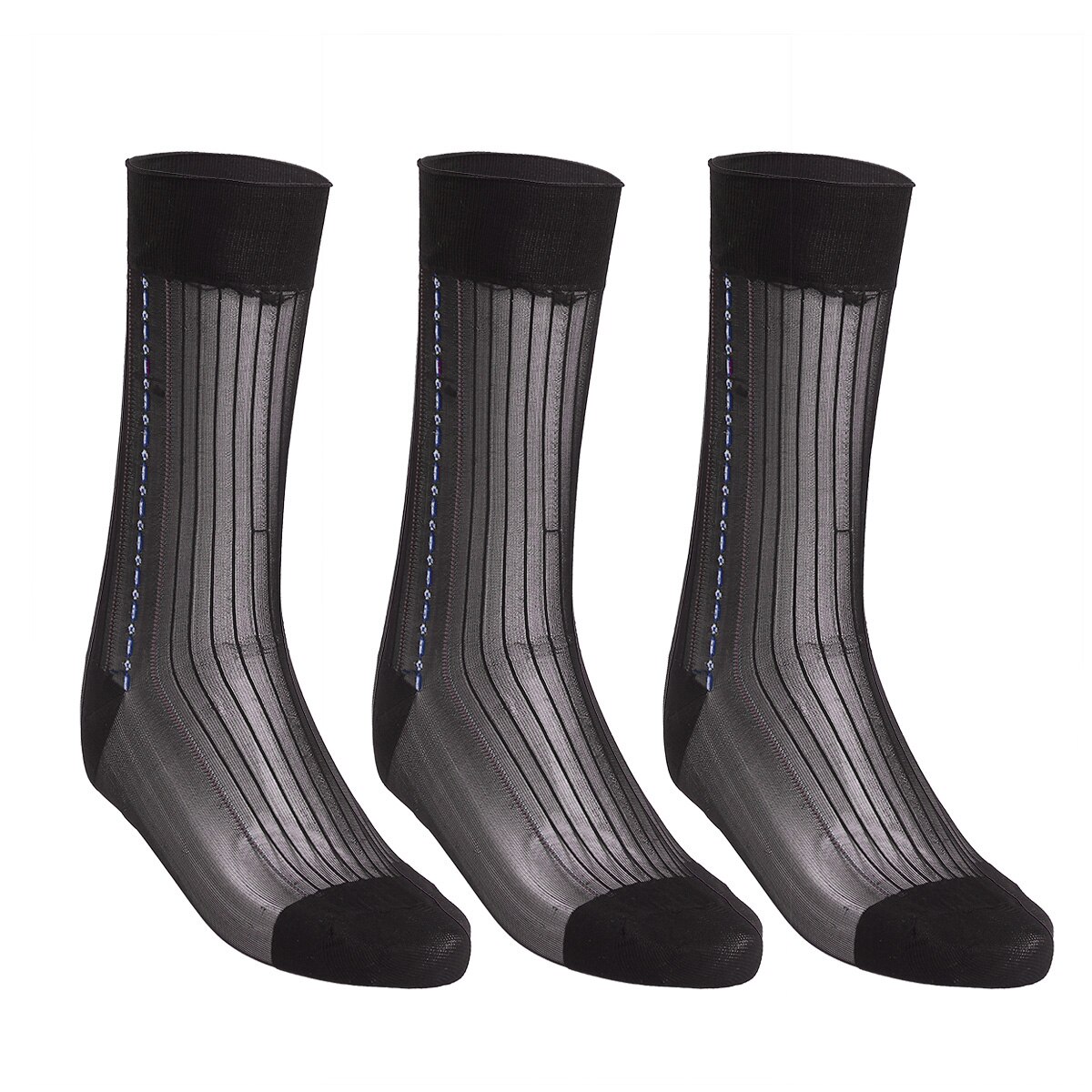 3 Pairs Men's Socks Ultra Thin Silk Socks Breathable Men Casual Summer Jacquard Sheer Silk Socks Mens Business Dress Suit Socks: Coffee